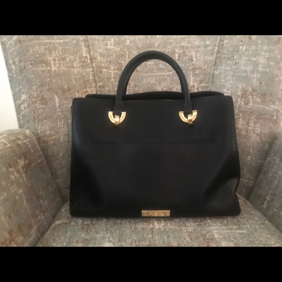 Black Zac Posen leather Handbag/Satchel